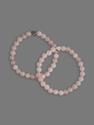 Комплект парных браслетов из розового кварца «Для подружек», 13452, фото 1