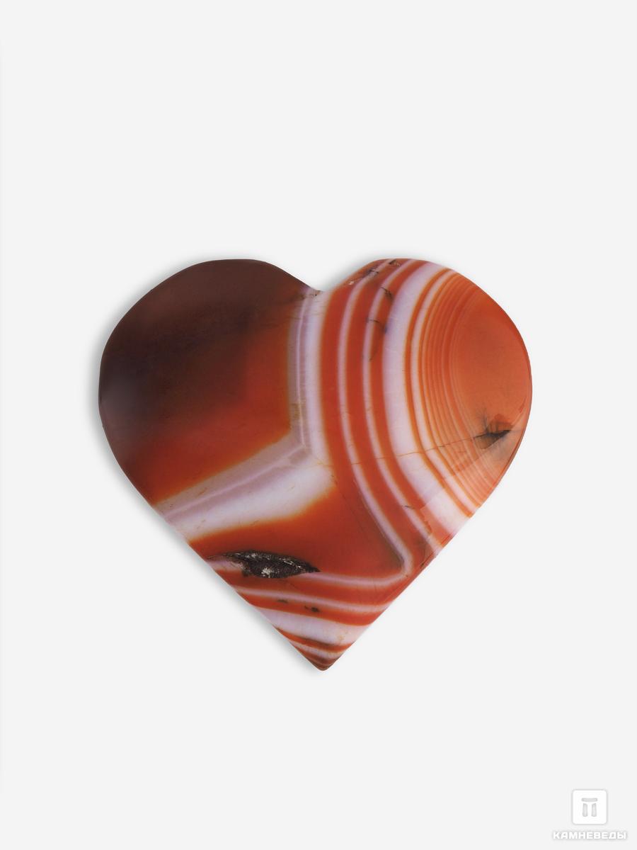 Сердце из сердоликового агата, 5-5,5 см сердце живущее в согласии