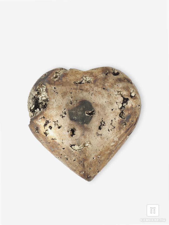 Сердце из пирита, 6,6х6,4х3 см, 16812, фото 2