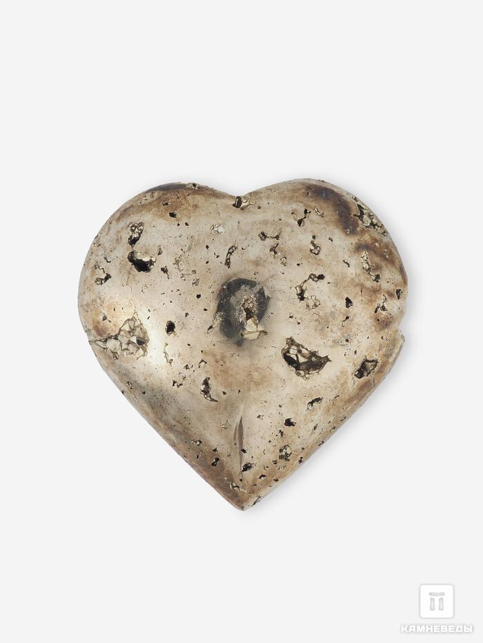 Сердце из пирита, 6,6х6,4х3 см, 16812, фото 1