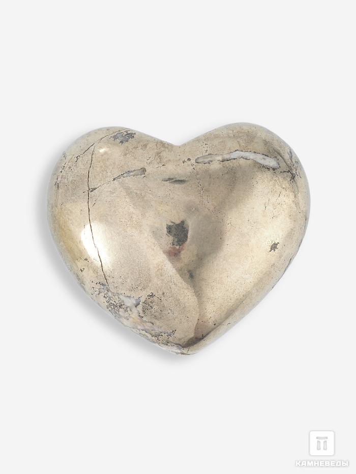 Сердце из пирита, 4,5х4х2,3 см, 16428, фото 3