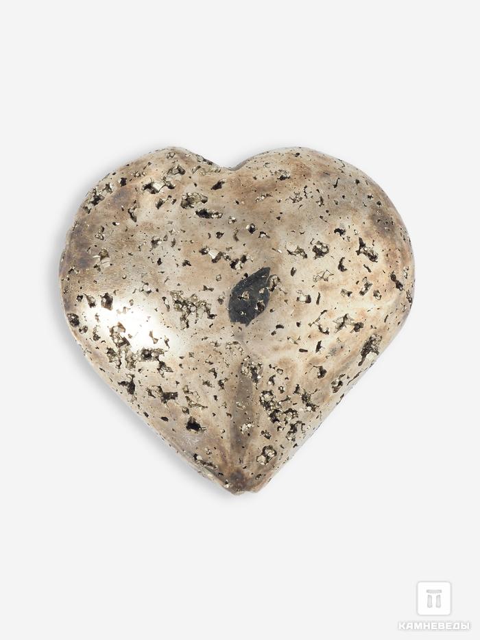 Сердце из пирита, 6,5х6,5х2,7 см, 16809, фото 1