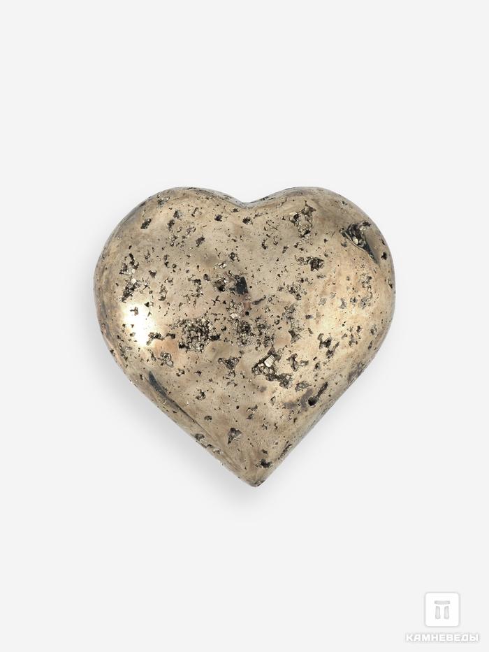 Сердце из пирита, 6х6х3,3 см, 16811, фото 1