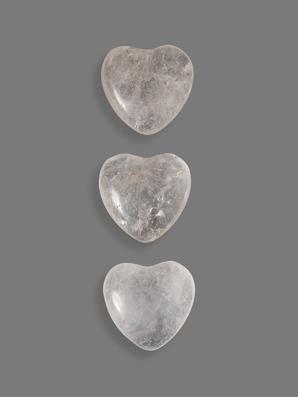 Сердце из горного хрусталя (кварца), 2,5x2,5х1,2 см