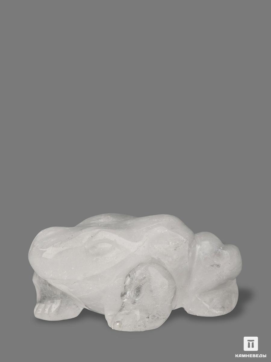 Лягушка из горного хрусталя (кварца), 4,9х3,8х2,2 см, 23-36, фото 1