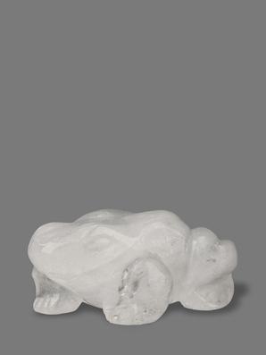 Лягушка из горного хрусталя (кварца), 4,9х3,8х2,2 см