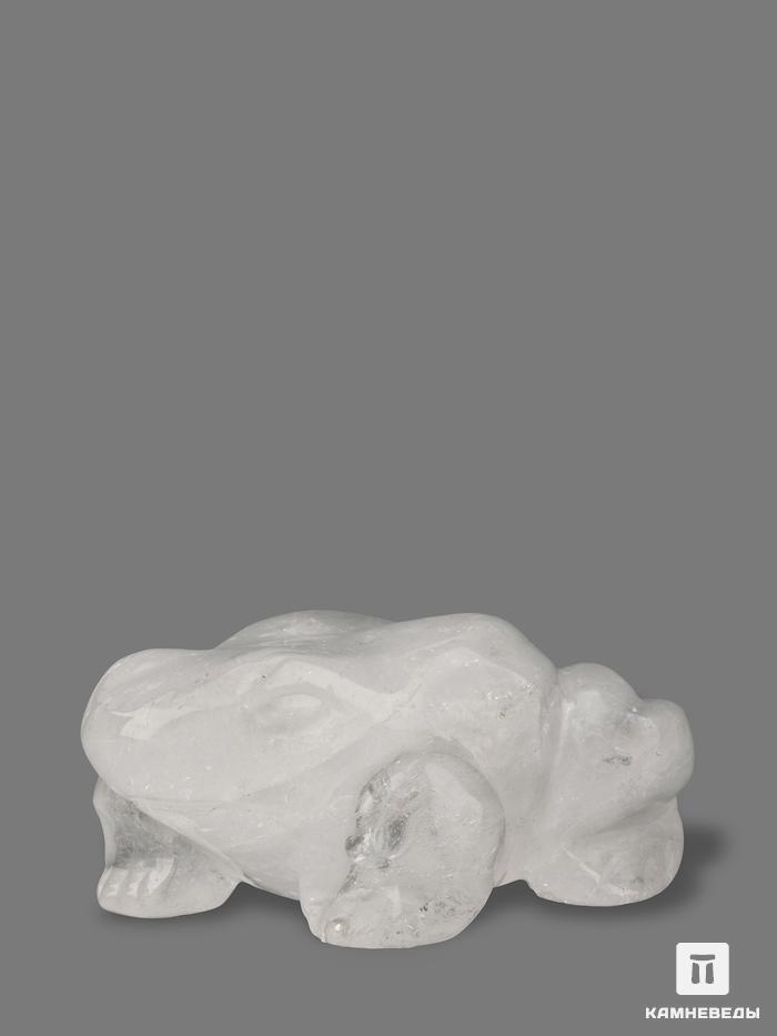 Лягушка из горного хрусталя (кварца), 4,9х3,8х2,2 см, 23-36, фото 1