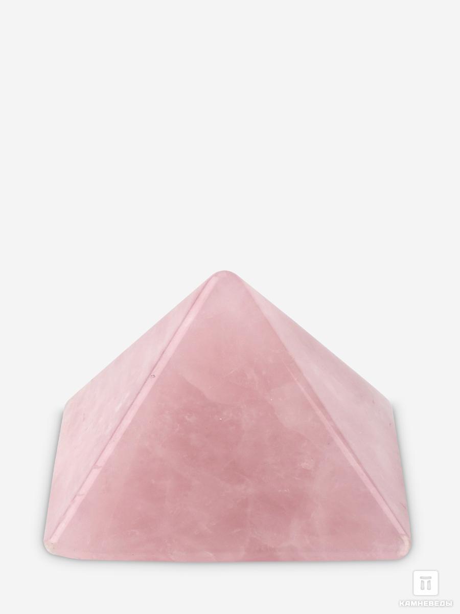 Пирамида из розового кварца, 4х4х2,8 см шар из розового кварца 25 26 мм