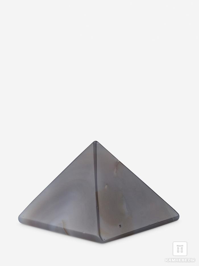Пирамида из серого агата, 5х5х3,4 см, 20-16, фото 2