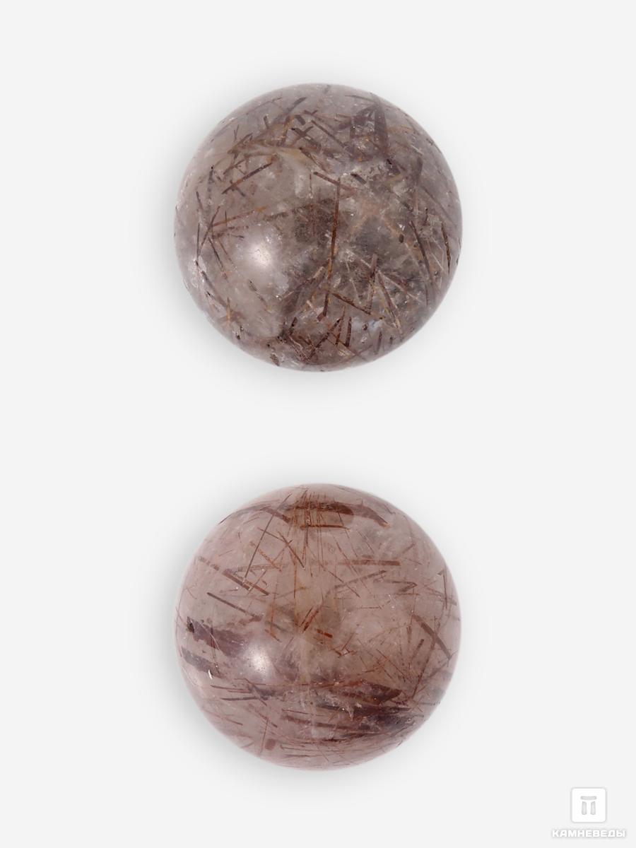 Шар из волосатика (рутила в горном хрустале), 18-19 мм браслет из волосатика турмалина в горном хрустале