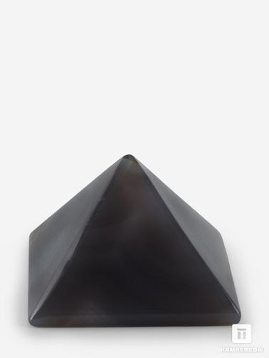 Агат. Пирамида из агата серого, 4х4 см