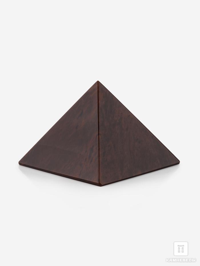 Пирамида из коричневого обсидиана, 7х7х5 см, 20-9/8, фото 2