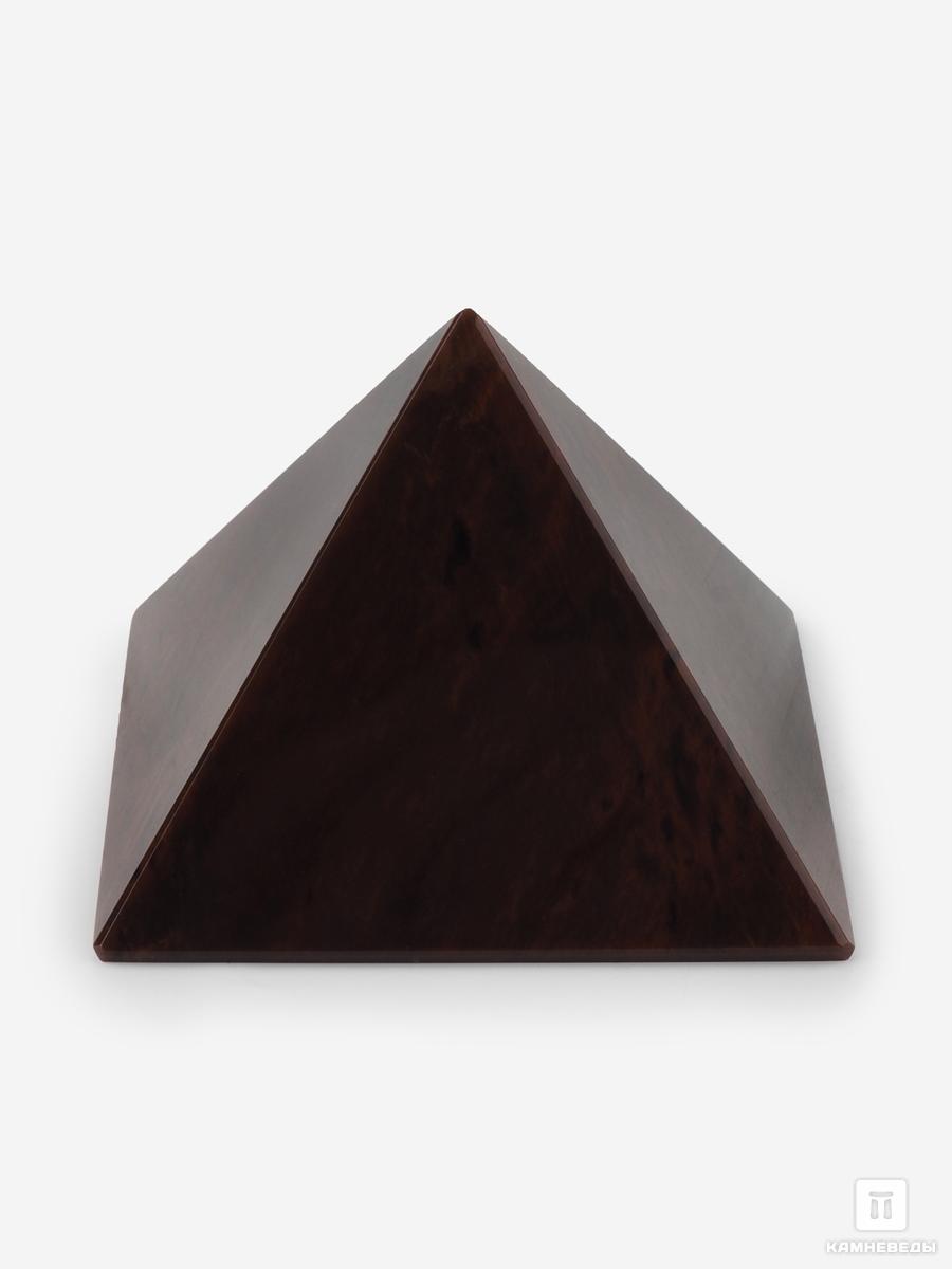 Пирамида из коричневого обсидиана, 7х7х5 см пирамида из шунгита 3 см высокая восьмигранная полированная