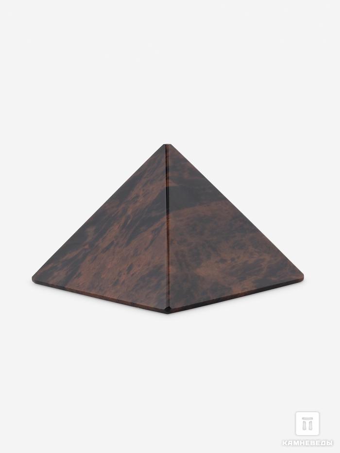 Пирамида из коричневого обсидиана, 6х6х4,4 см, 20-9/6, фото 2