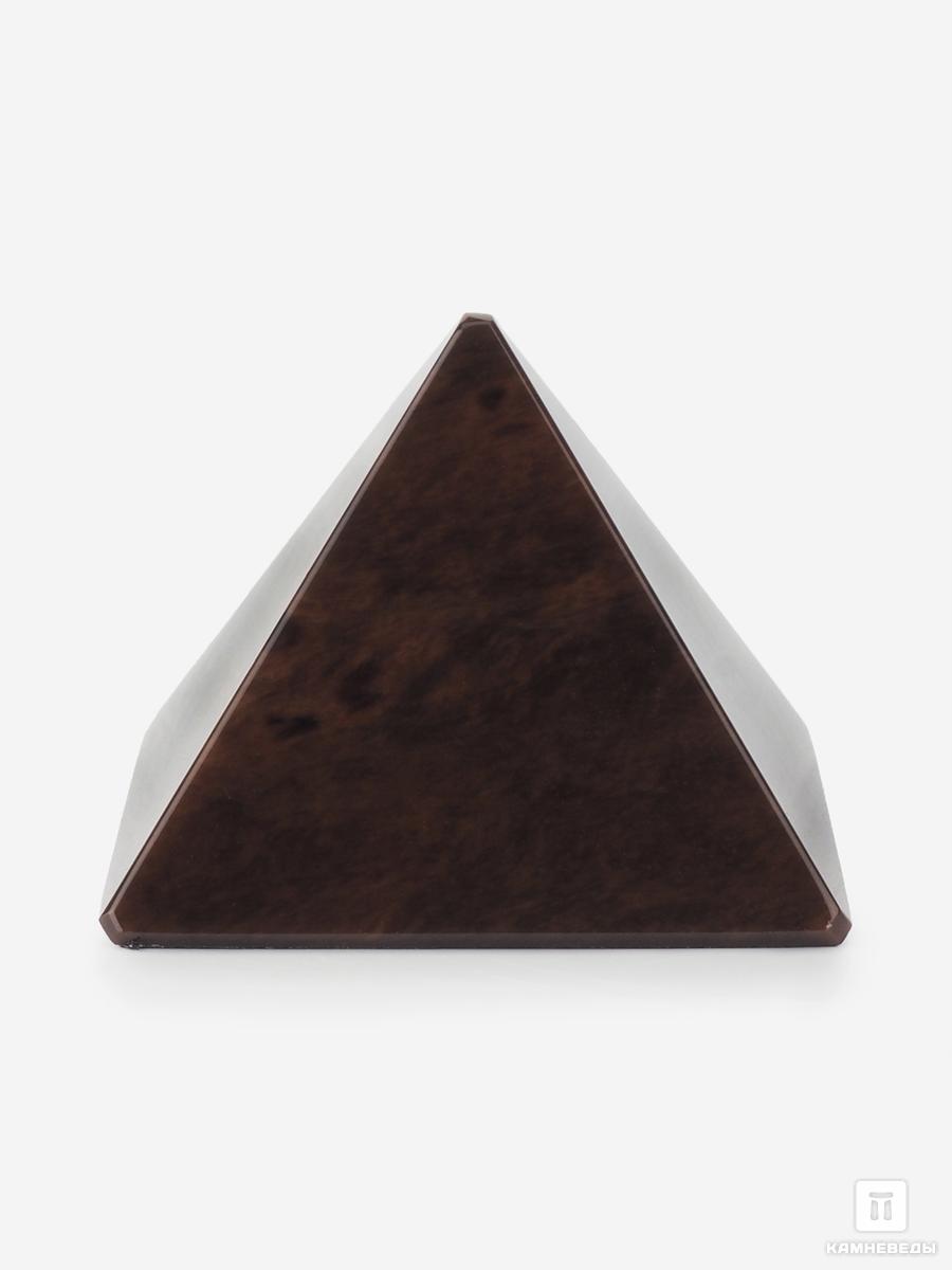 Пирамида из коричневого обсидиана, 4х4х3 см сияющая пирамида