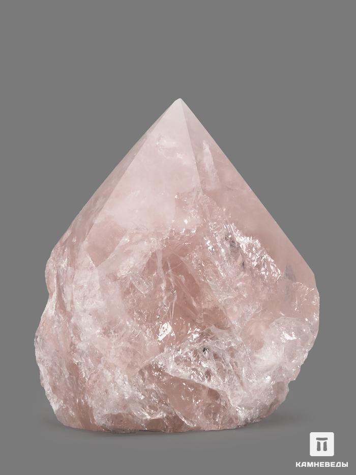 Розовый кварц в форме кристалла, 4,6х6,8х5,3 см, 26459, фото 1