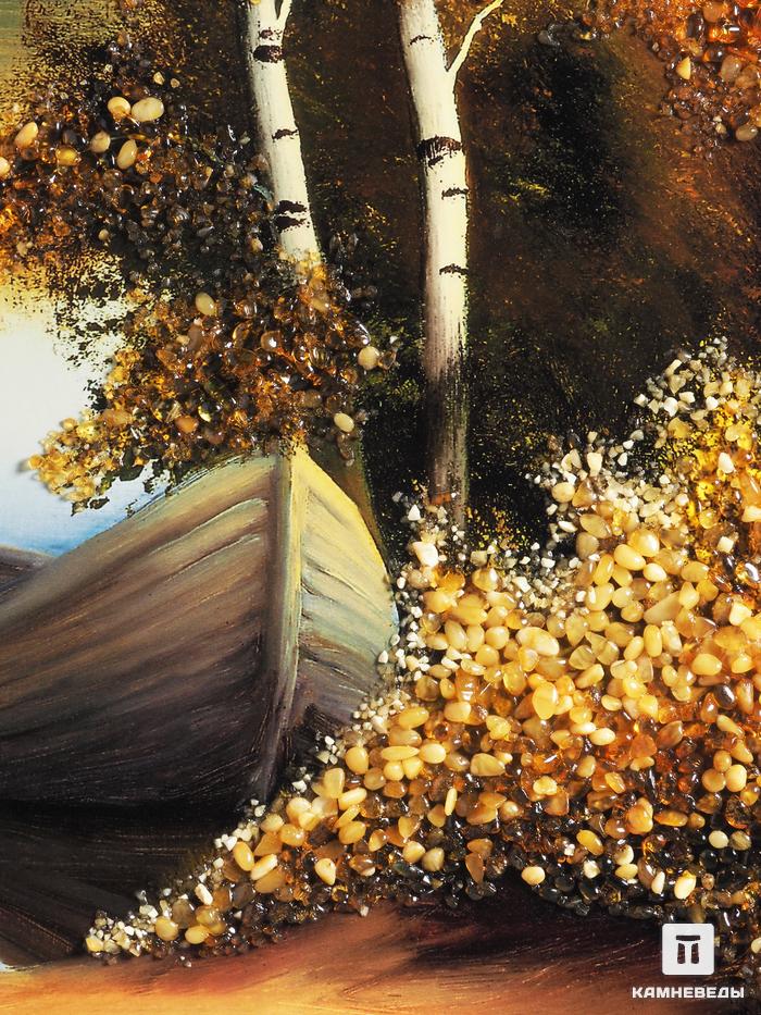 Картина с янтарём «Лодка», 4910, фото 2