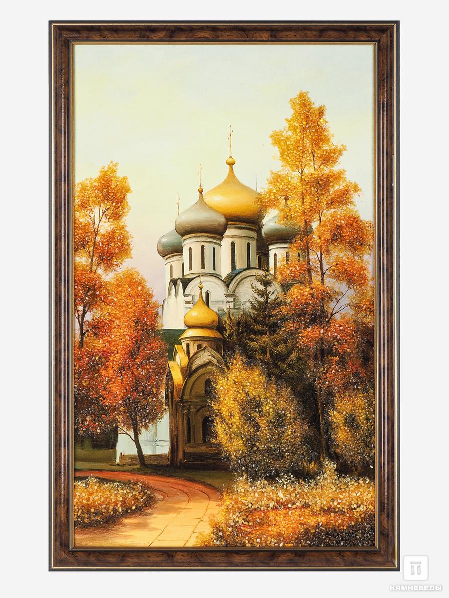 Картина с янтарём «Храм» храм и созерцание