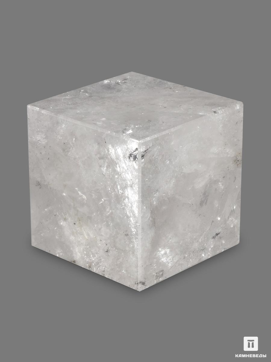 Куб из горного хрусталя (кварца), 4,4х4,4 см комплект огранки дымчатого кварца раухтопаза из 3 камней 31 65 ct