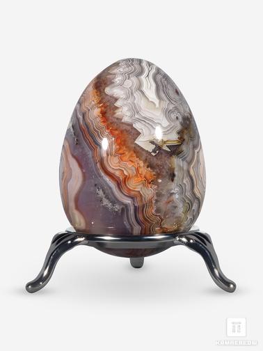 Агат. Яйцо из агата мексиканского (кружевного), 6х4,4 см