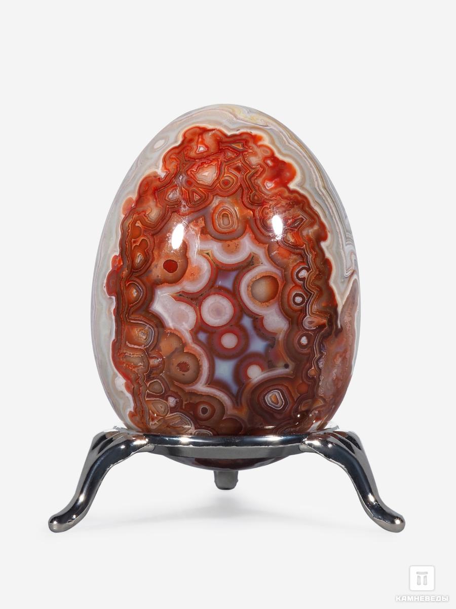 Яйцо из мексиканского (кружевного) агата, 6,5х4,8 см кувшинка из агата с жеодой 8х7 7х5 2 см