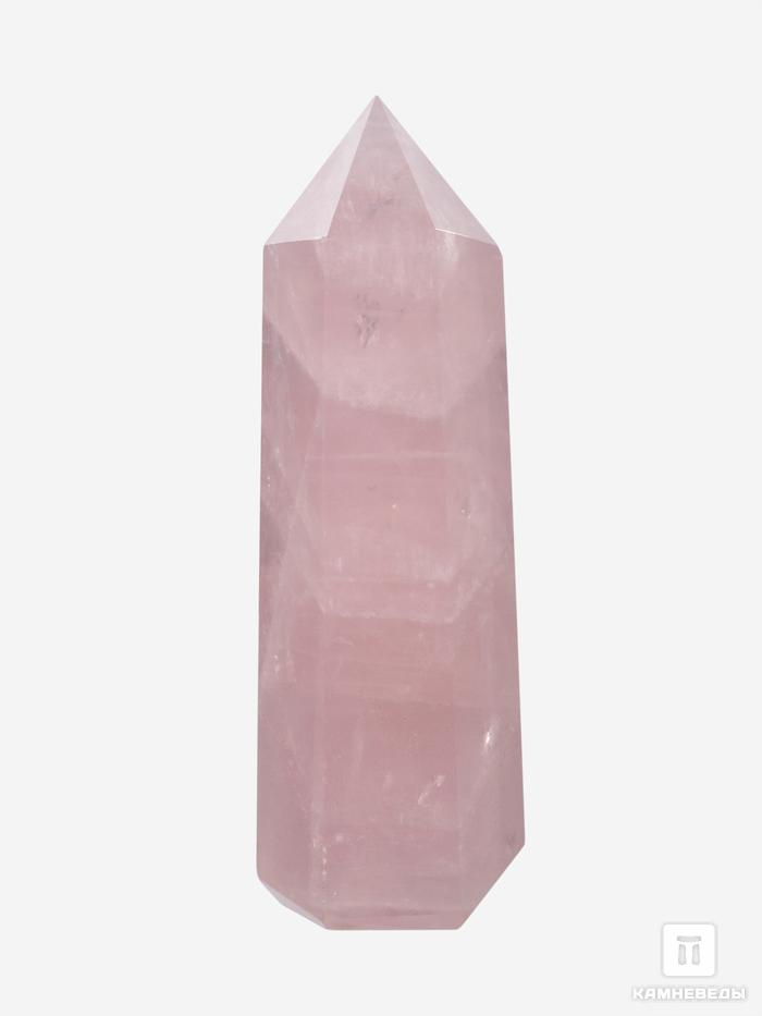Розовый кварц в форме кристалла, 8-9 см (80-100 г), 20548, фото 2