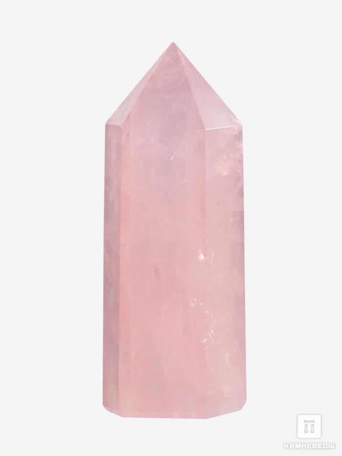 Розовый кварц в форме кристалла, 7-8 см (50-60 г), 26664, фото 1