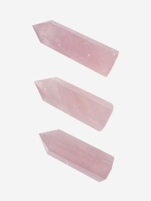 Розовый кварц в форме кристалла, 7-9 см (70-80 г)