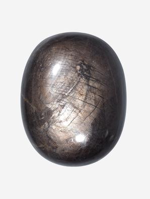 Корунд «Чёрный сапфир», полированная галька 4х3,2х1,5 см (201 ct)