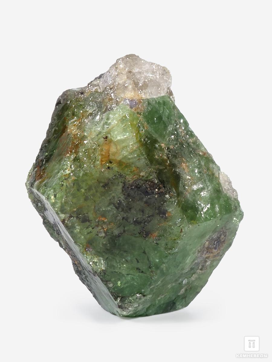 Цаворит (гранат) кристалл в пластиковом боксе, 2,8х2х1,4 см спессартин в пластиковом боксе 2 5 3 см