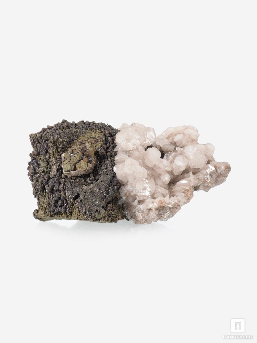 Псевдоморфоза глинистых минералов по кристаллу ильваита и кальцита, 9х7,5х4,5 см улитка из кальцита 18х10 7х7 см