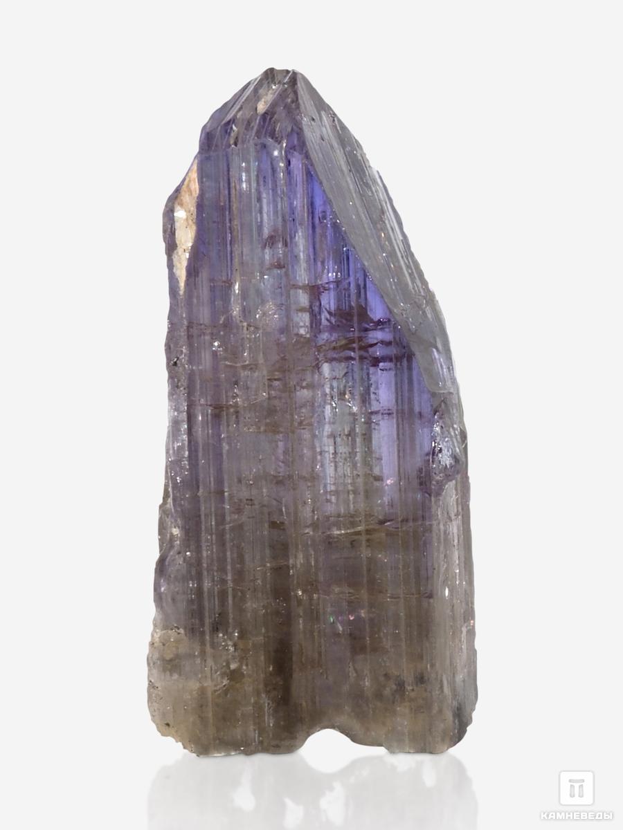 Танзанит, кристалл в пластиковом боксе 3,4х1,4х1,1 см куприт в пластиковом боксе 3 5х3х2 см