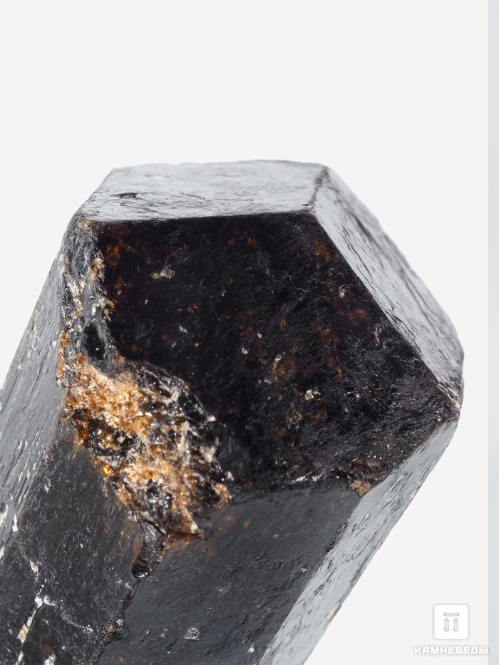 Дравит (турмалин), двухголовый кристалл 4,1х3,1х2,5 см, 26924, фото 3