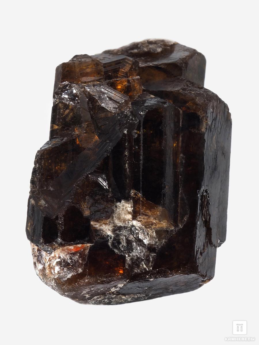 шерл чёрный турмалин кристалл 4 7х1 3 см Дравит (турмалин), двухголовый кристалл 2,9х2,4х2,3 см