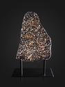 Метеорит Sericho с оливином, пластина на подставке 27х16х0,2 см (308 г), 25498, фото 1
