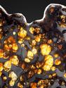 Метеорит Brenham c оливином, пластина на подставке 14,3х8,9х0,2 см (85,6 г), 25495, фото 3