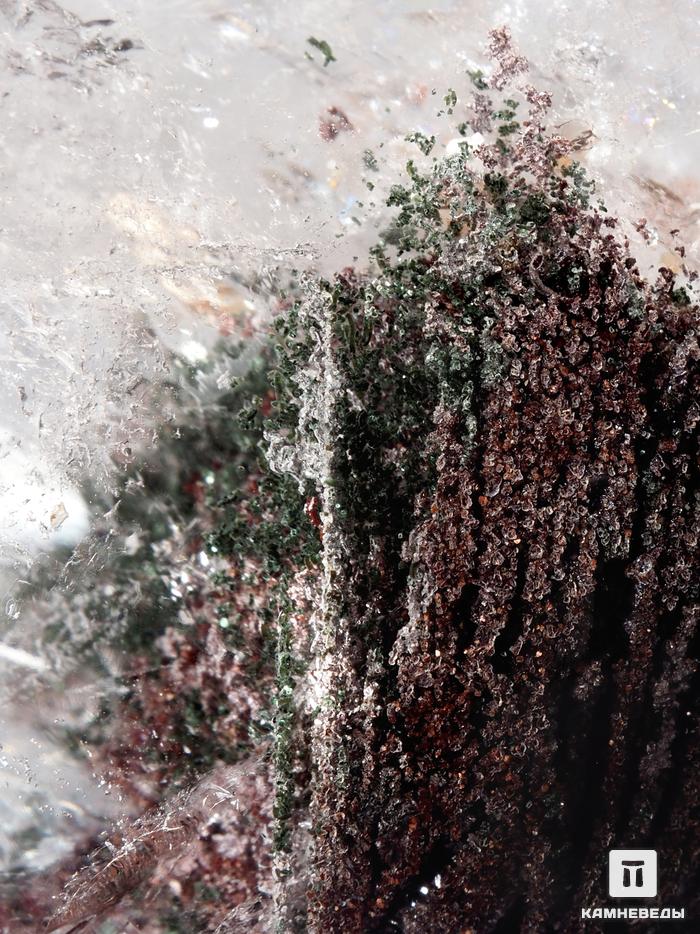 Шар из горного хрусталя (кварца) с хлоритом, аквариум 55 мм, 27313, фото 3