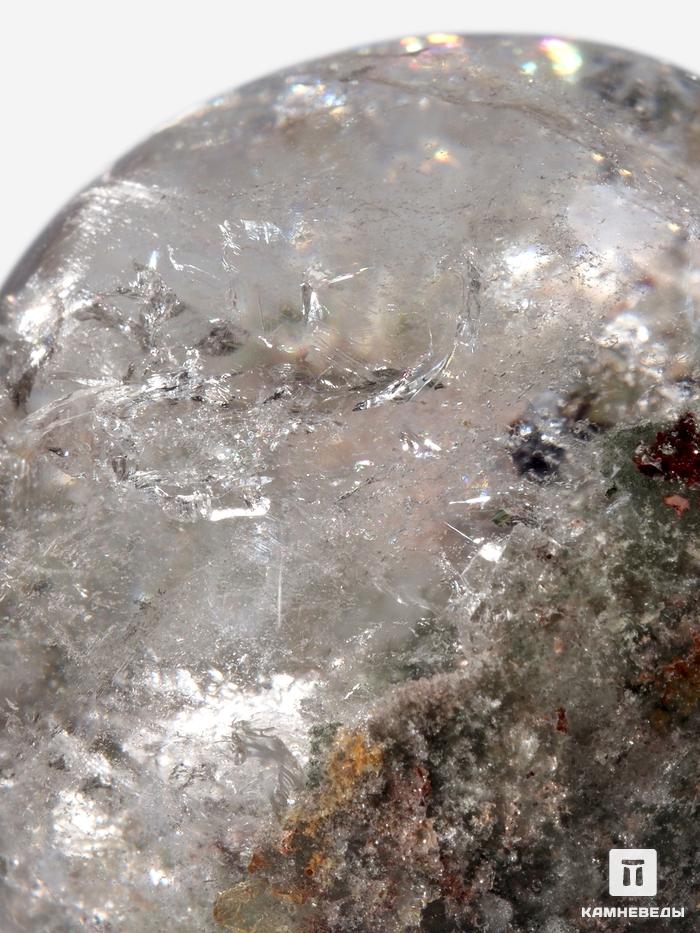 Шар из горного хрусталя (кварца) с хлоритом, аквариум 44 мм, 27319, фото 3