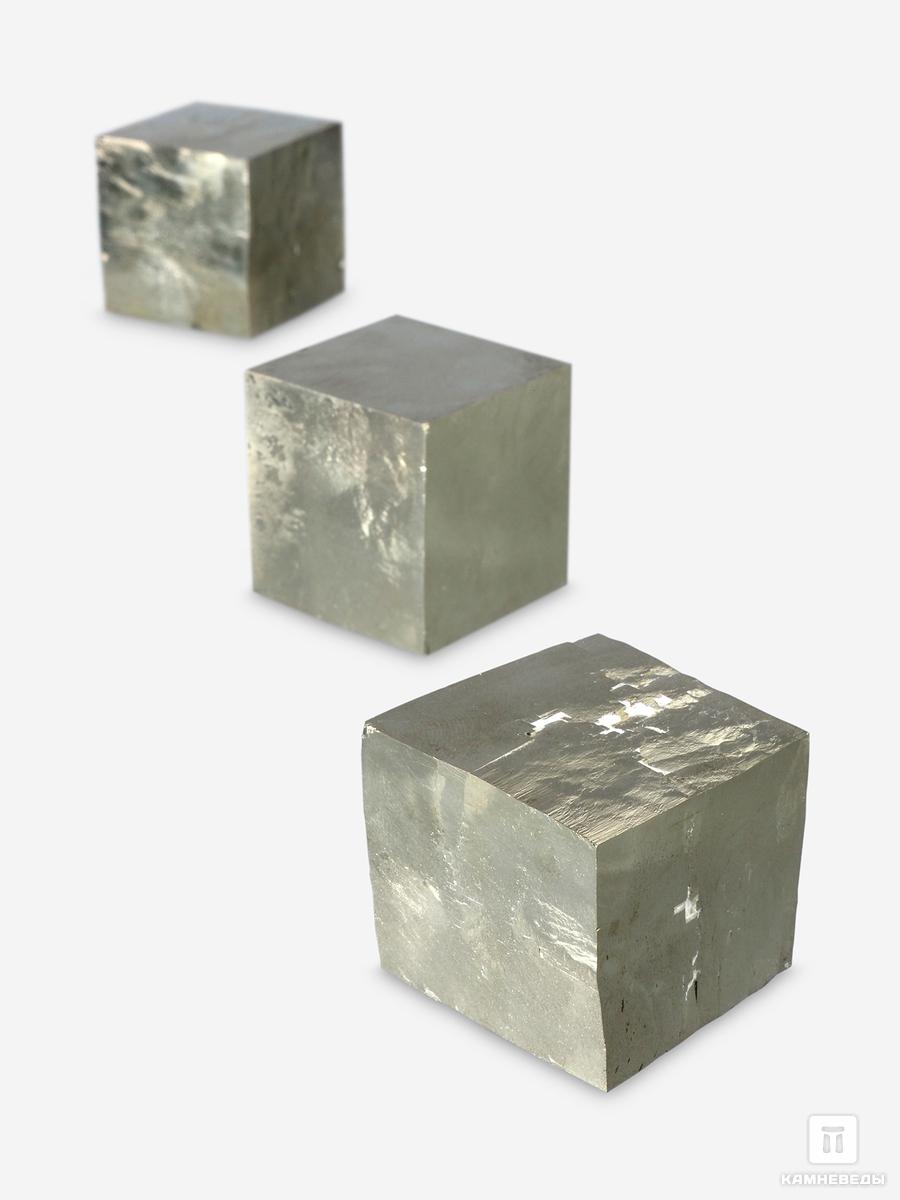 Пирит, кубический кристалл 3,3х3,3 см камни поют