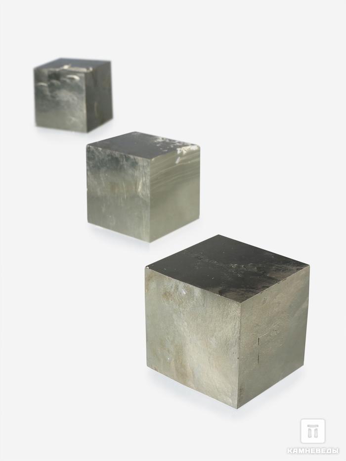Пирит, кубический кристалл 3,5х3,3 см, 27016, фото 1