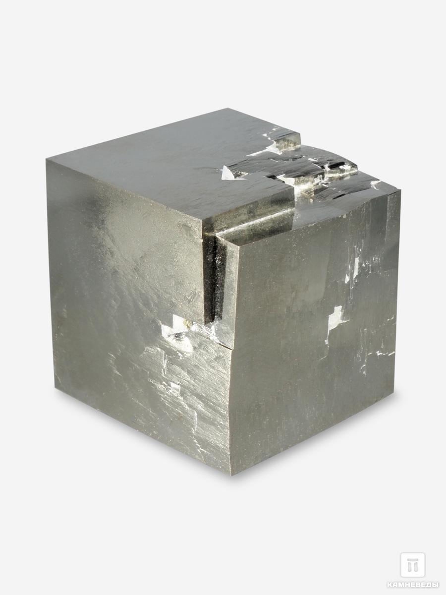 Пирит, кубический кристалл 3,9х3,7 см кристалл авроры