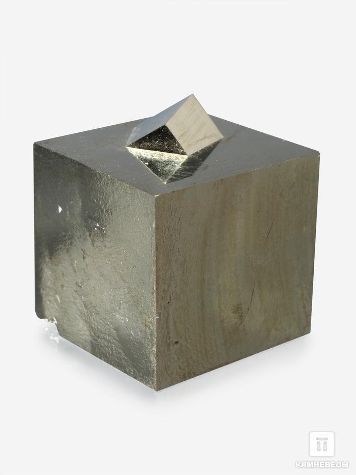 Пирит, кубический кристалл 2х2 см, 10-60, фото 3