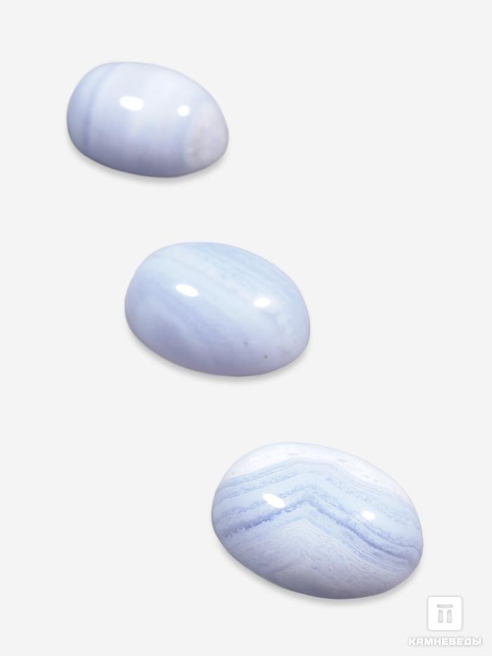 Агат голубой (сапфирин), кабошон 1,6х1,2 см, 8589, фото 1