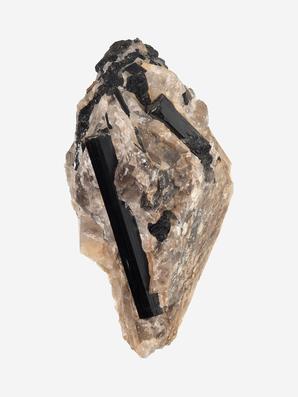 Шерл (черный турмалин), кристаллы на кварце 13,5х7,3х7 см
