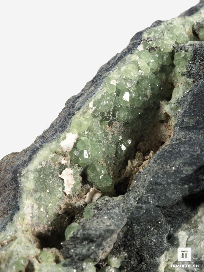 Демантоид (зелёный андрадит) на породе, 12,4х8х5 см, 28428, фото 3