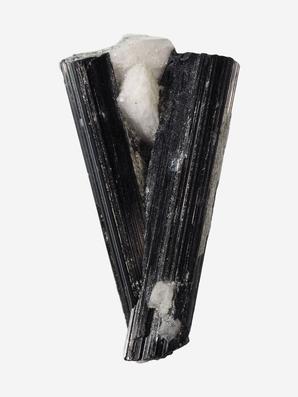 Шерл (чёрный турмалин), сросток кристаллов 3,1х1,5х0,8  см