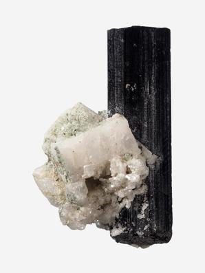 Шерл (чёрный турмалин), кристалл 3,1х1,7х1 см