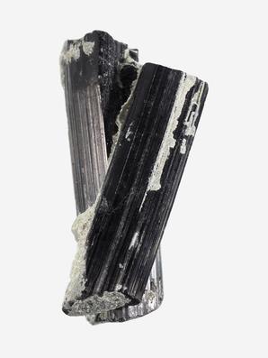 Шерл (чёрный турмалин), сросток кристаллов 3х1,6х1,4 см