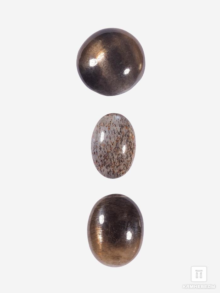 Солнечный камень с астеризмом, кабошон 1,5-2 см (1,5-4 г), 28120, фото 1