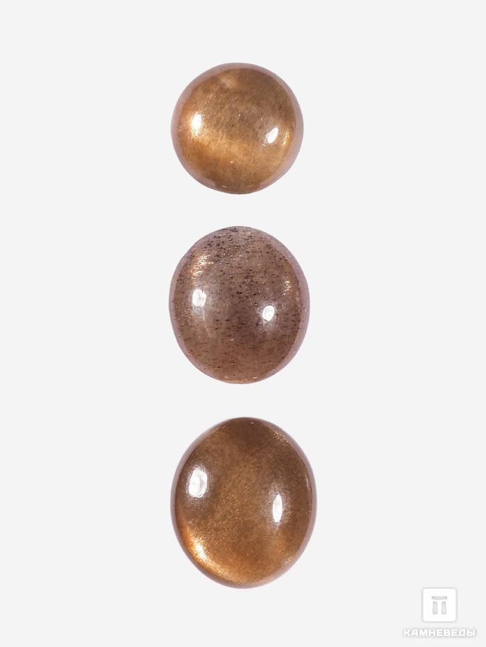 Солнечный камень с астеризмом, кабошон 1-1,5 см (1,5-2,5 г), 28129, фото 2